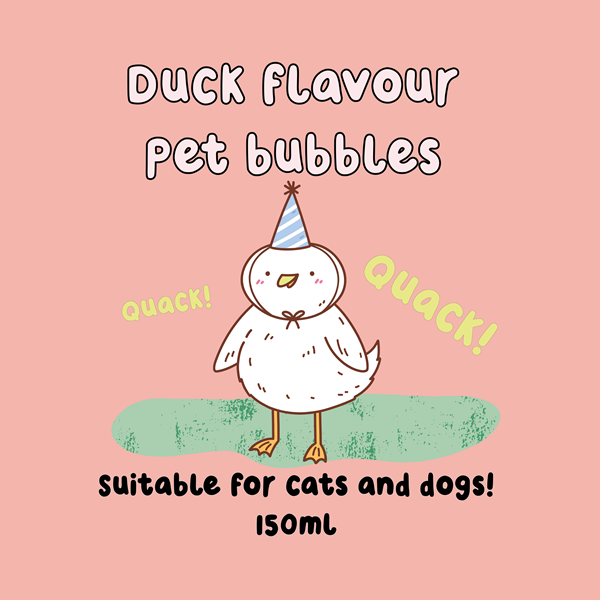 MEATY BUBBLES Duck - 150ml - Til kat og hund